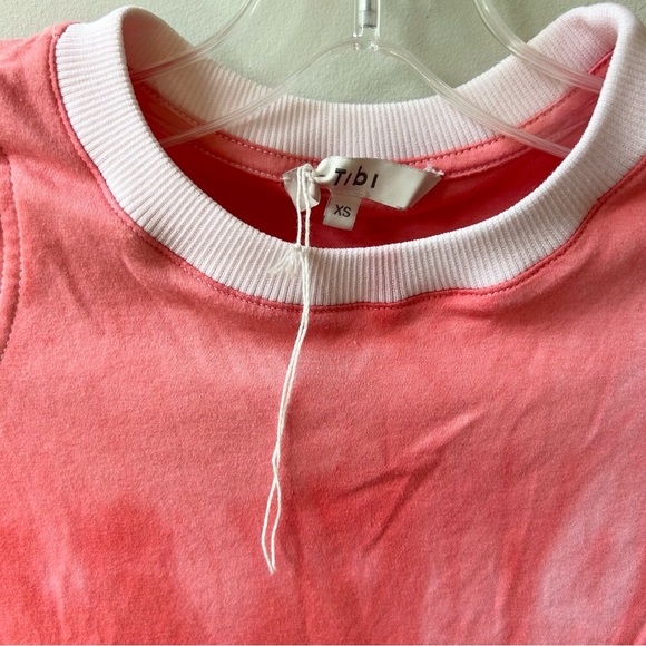 NWOT Tibi padded shoulder tie dye t-shirt - Picture 3 of 9